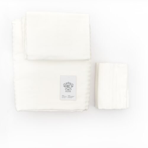 Stripe White Single Bedding Set