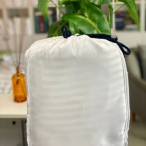 Stripe White Duvet Cover Set