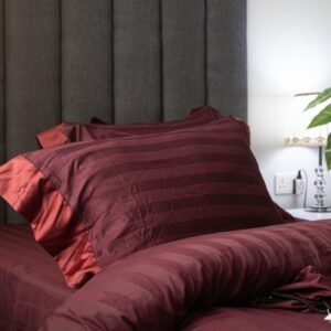 Custom Made Burgundy Complete Bedding Set