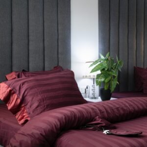 Custom Made Burgundy Complete Bedding Set