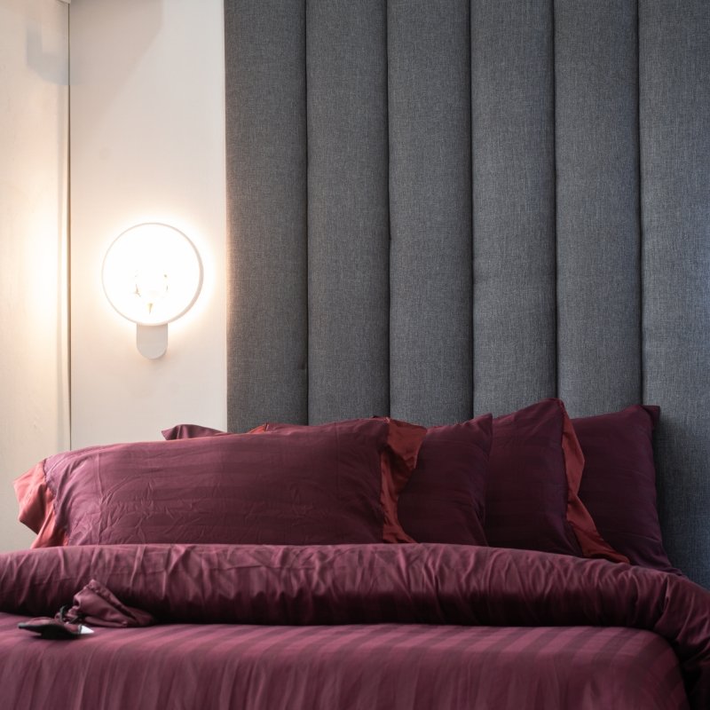 Custom Made Burgundy Complete Bedding Set