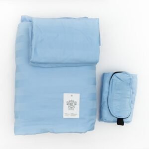 Bold Stripe Custom Made Light Blue Single Bedding Set