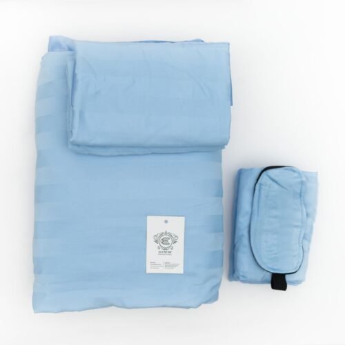 Bold Stripe Custom Made Light Blue Single Bedding Set