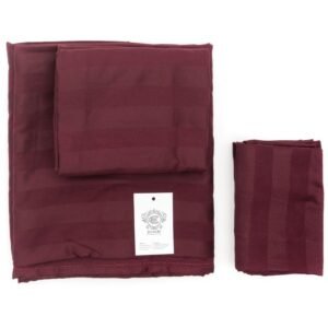 Custom made burgundy single bedding set