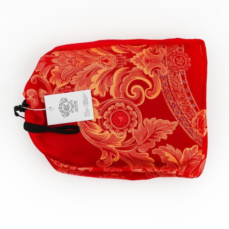 Red Plain Single Bedding Set